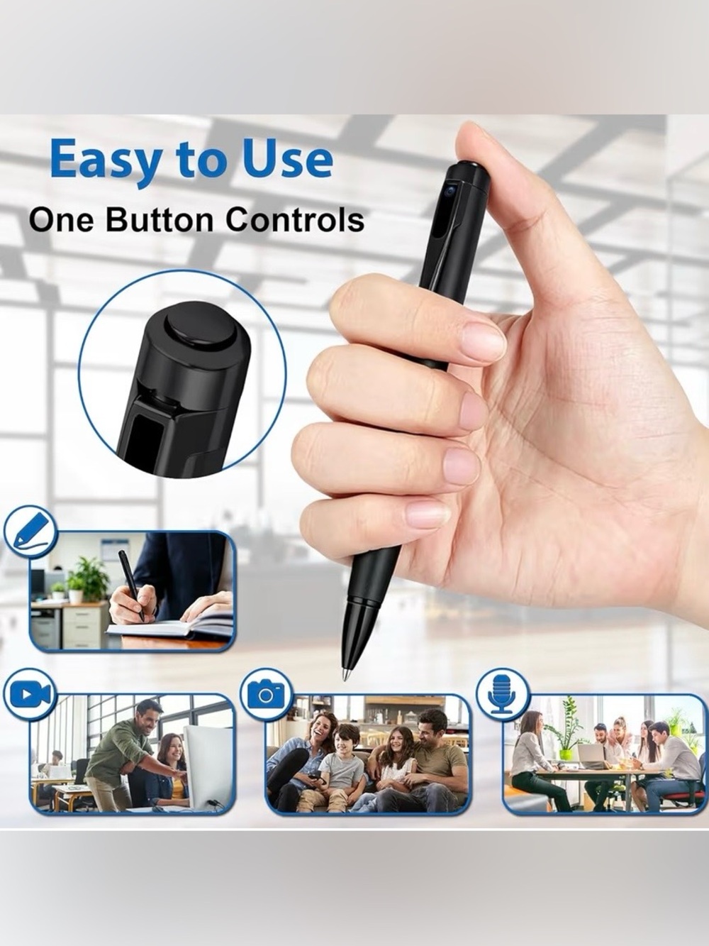 1080P HD Mini Body Camera Pen（32GB） - Picture 2 of 4
